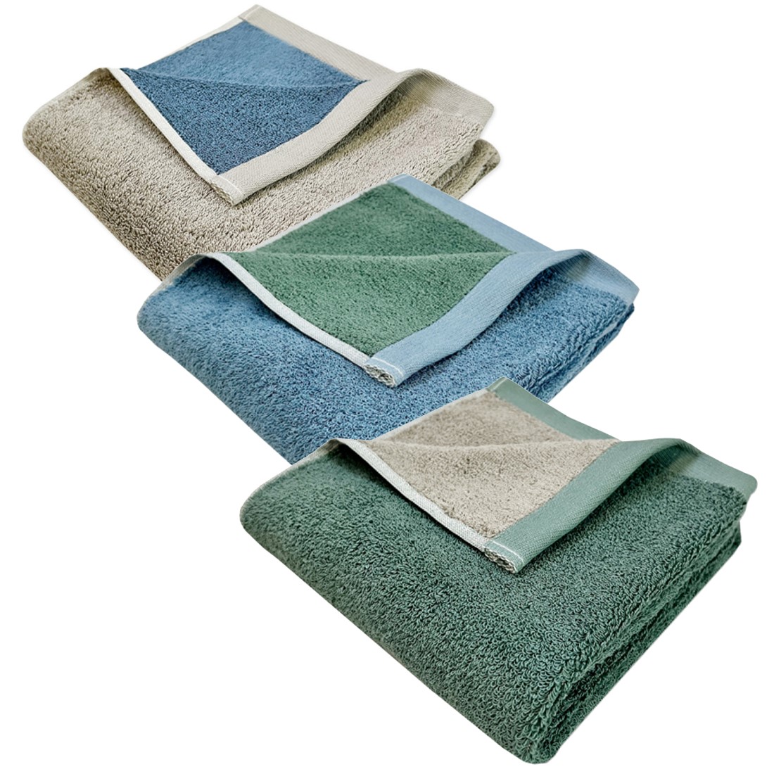 Bio Baumwolle Duschtuch Double Face von Framsohn