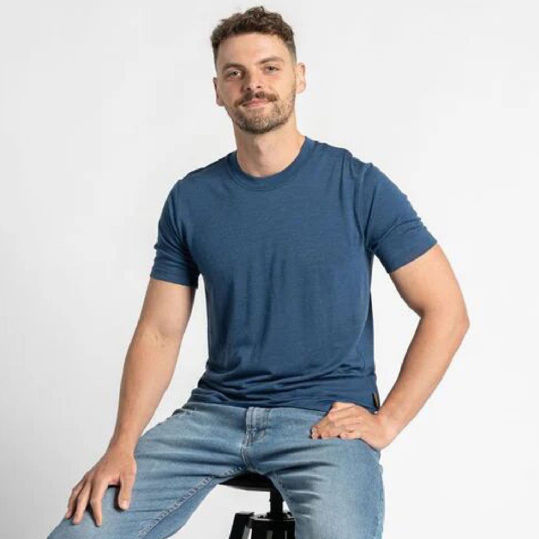 Herren Merino T‑Shirt – 100 % Merinowolle, Regular Fit