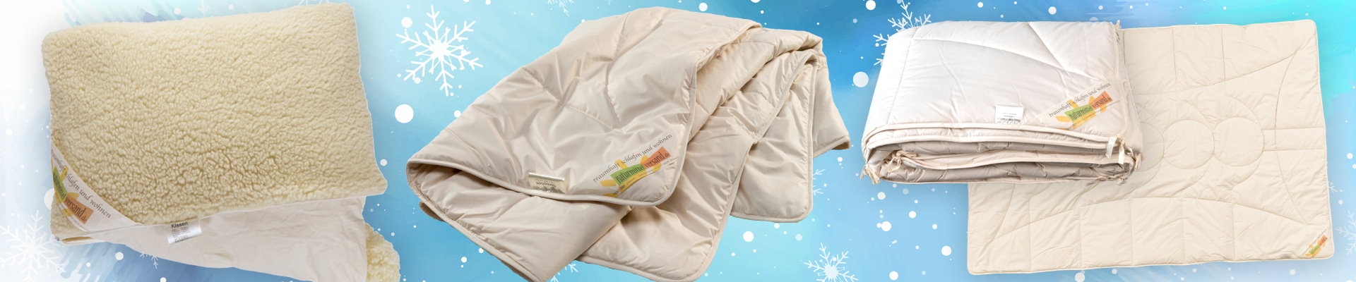 Winterzauber Accessoires Decken und Betten für die Winterzeit