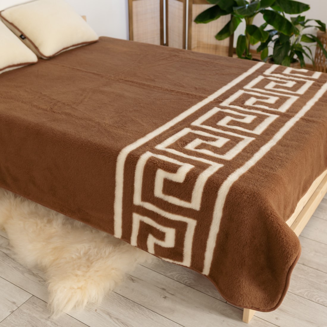 Merinowolle mit Kamelhaar Flor Bettdecke GREECE