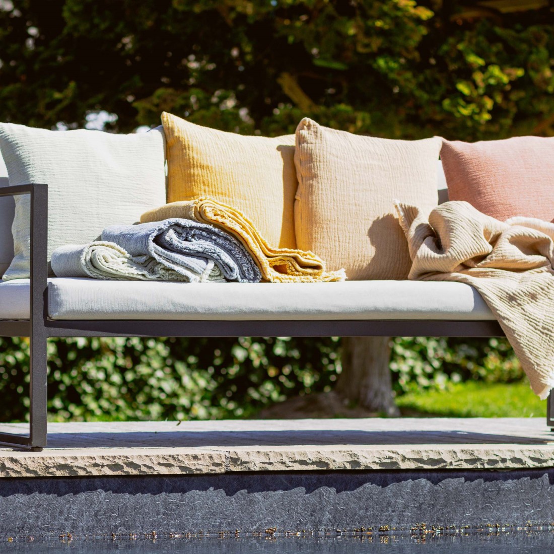 Baumwoll Plaid Thyme GOTS von Elvang