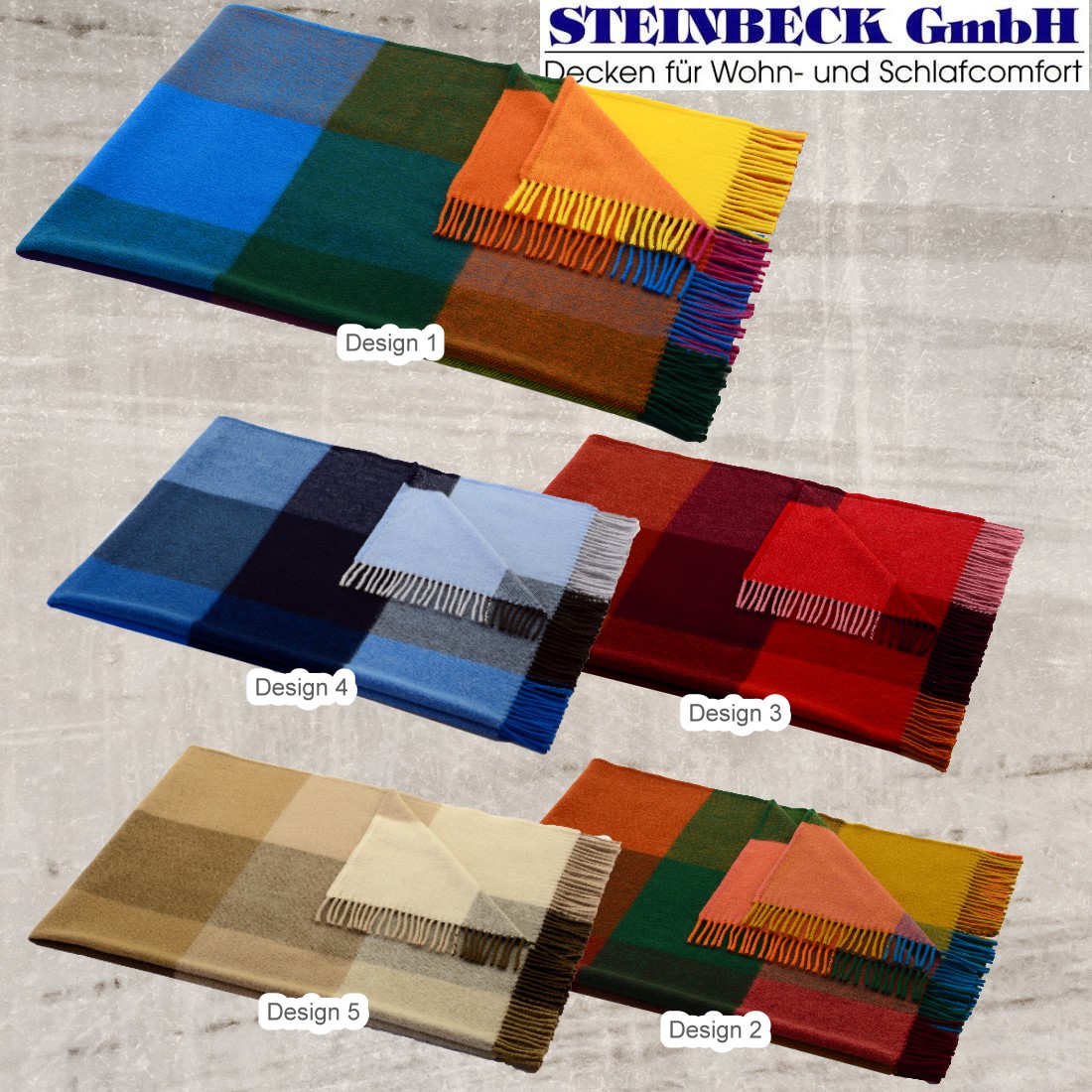 Steinbeck Schurwolle Plaid MOSEL