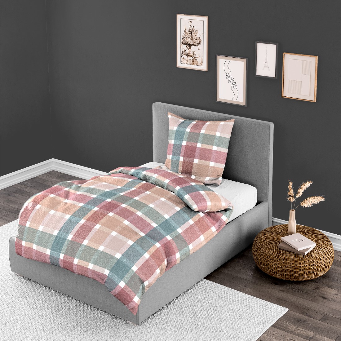 Bierbaum Seersucker Bettwäsche Set 4080