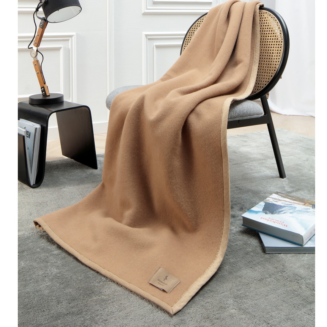 Schurwolle Kamelhaardecke Cammello von Biederlack