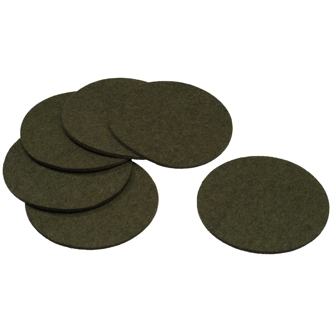 grüne Untersetzer aus Filz von Disana im Set