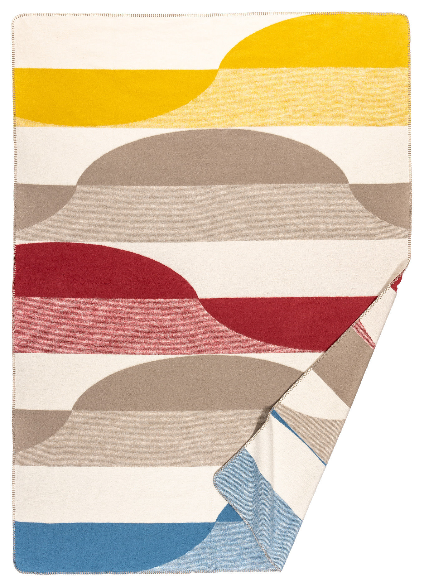 Richter Jacquard Wohndecke WAVE aus reiner Bio Baumwolle