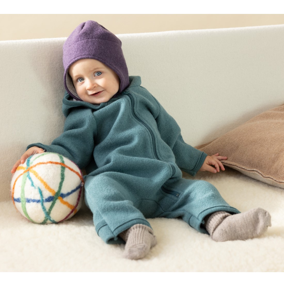 Disana Merino Zipp-Overall GOTS