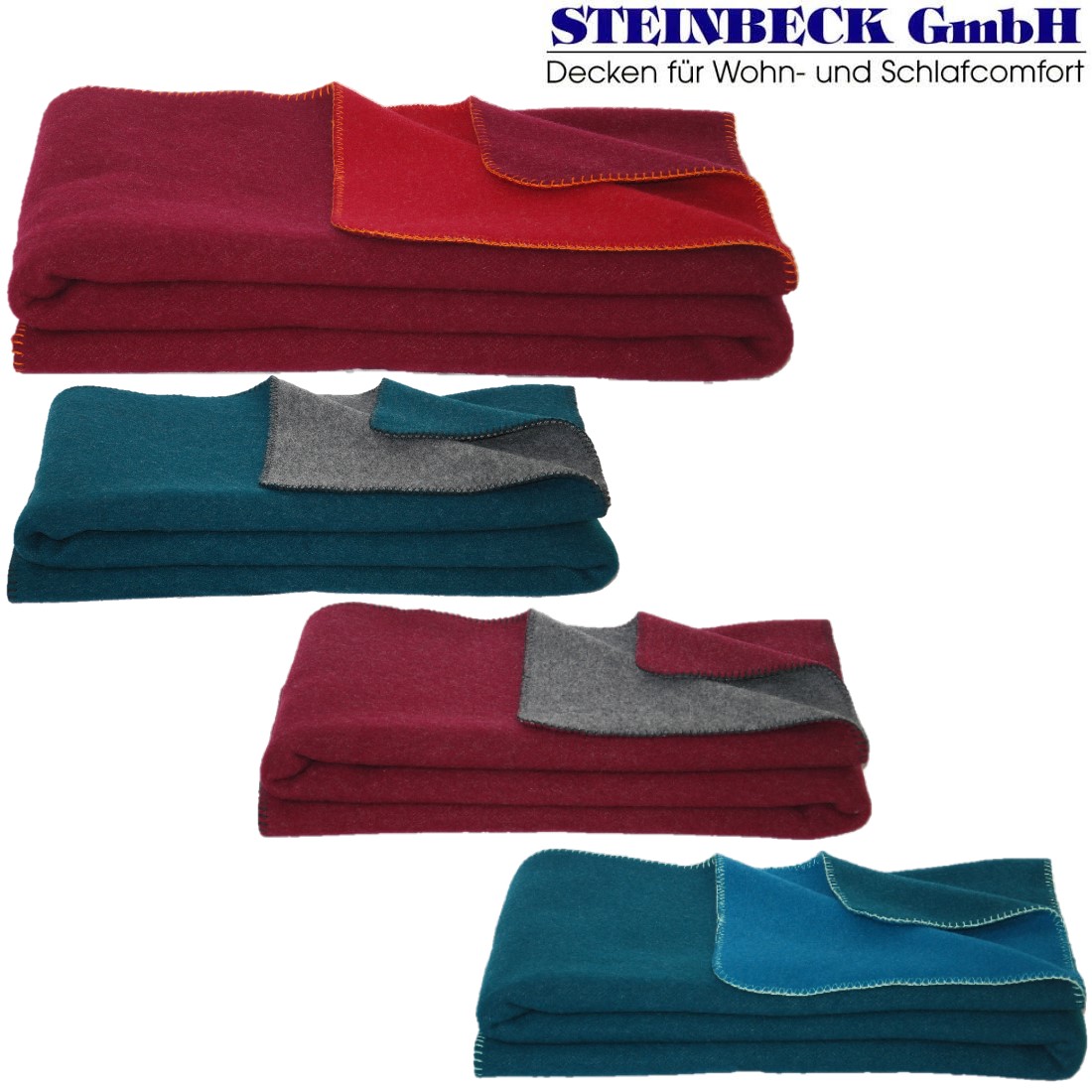 Steinbeck Schafschurwolldecke OSLO kbT
