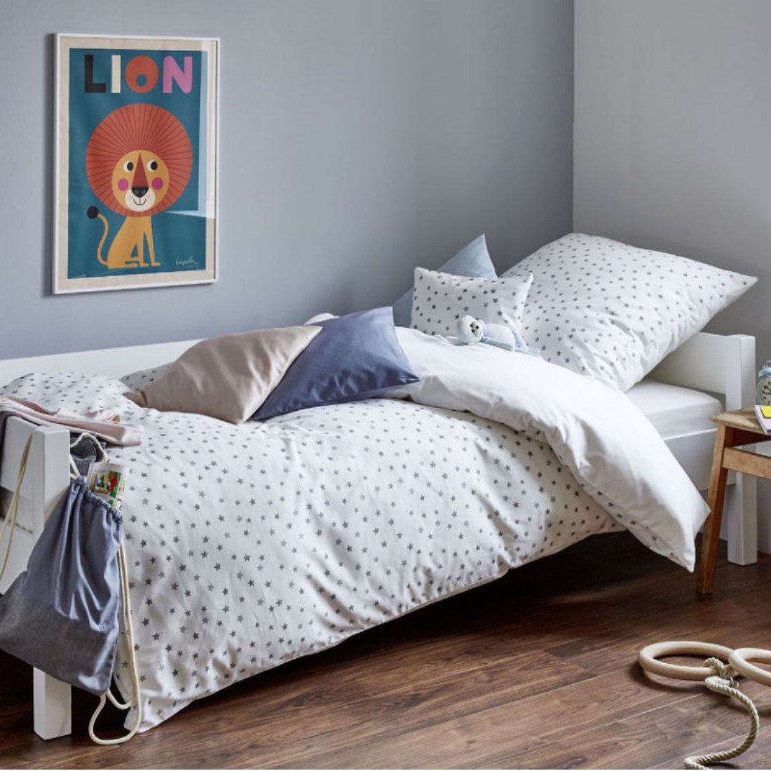 Cotonea Bio Satin Kinder-Bettwäsche Sternchen