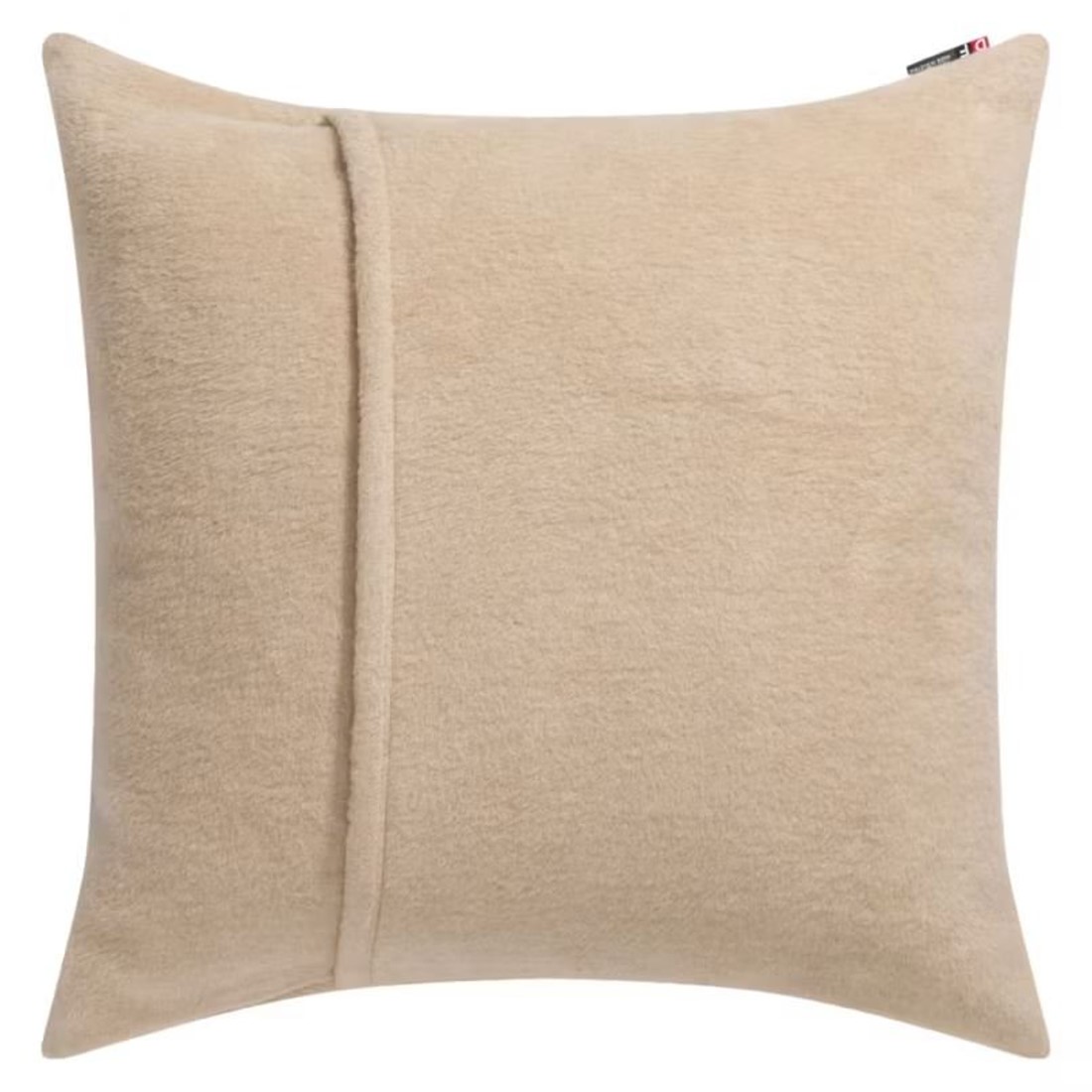 avona Kissenhülle naturfarben mit folkloristischem Muster – Rückseite