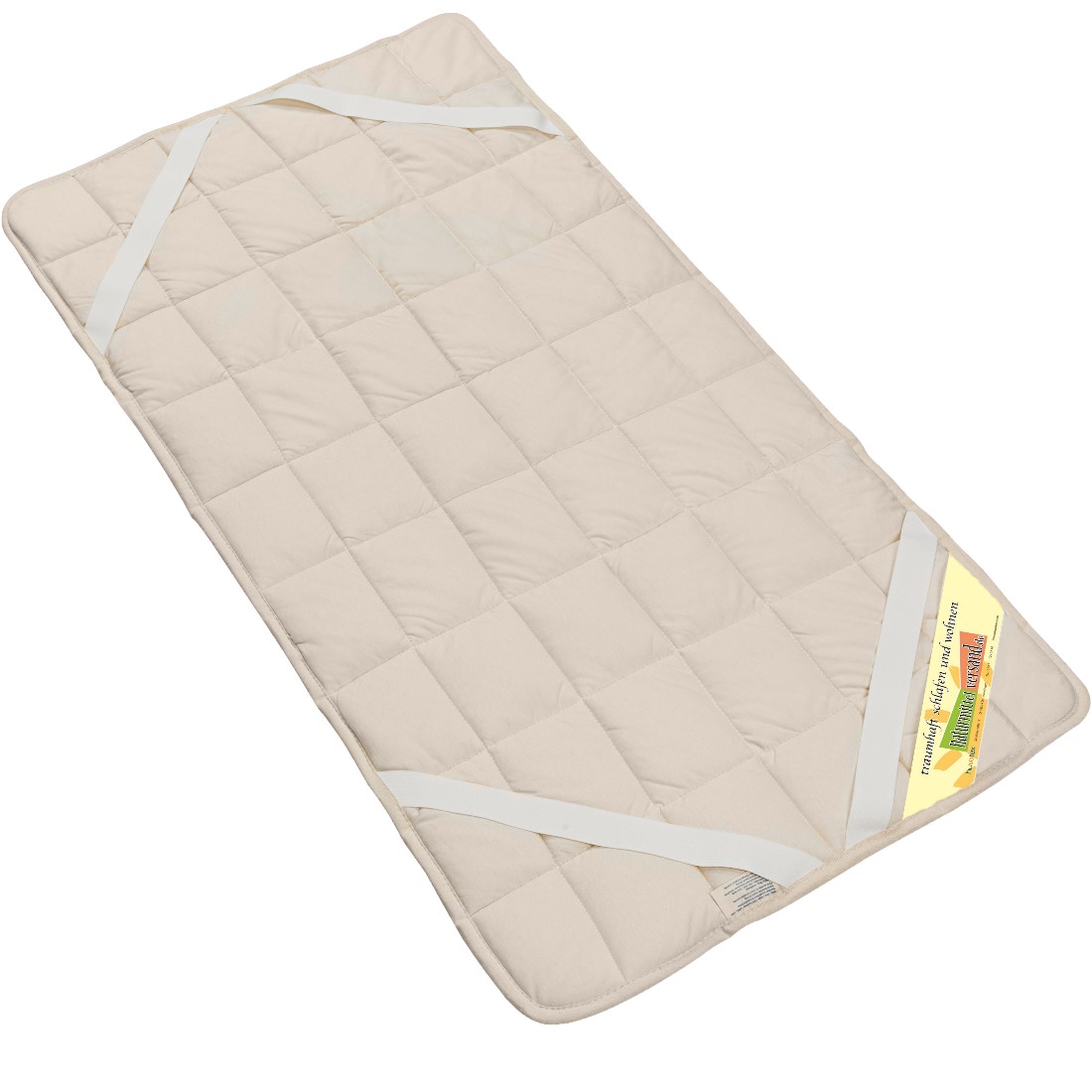 Schurwolle Wendeunterbett CESENA mit Jersey und Perkal Bezug