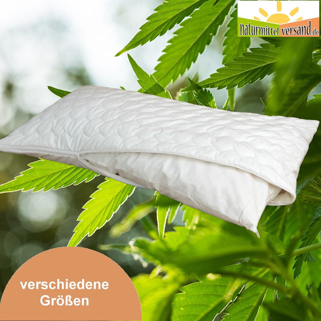 Hanf mit Baumwolle Kopfkissen Shiva GOTS zertifiziert