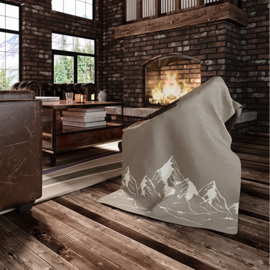 Eskimo Wohndecke ALBIS beige