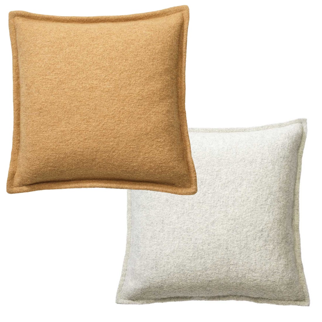 natürliche zweifarbige Walk Kissenhülle von Disana