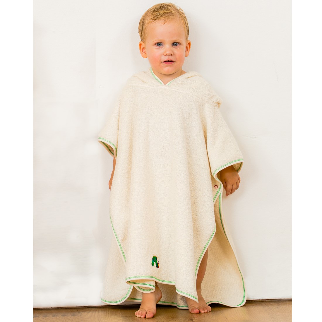 Badeponcho Raupe Nimmersatt von Smithy