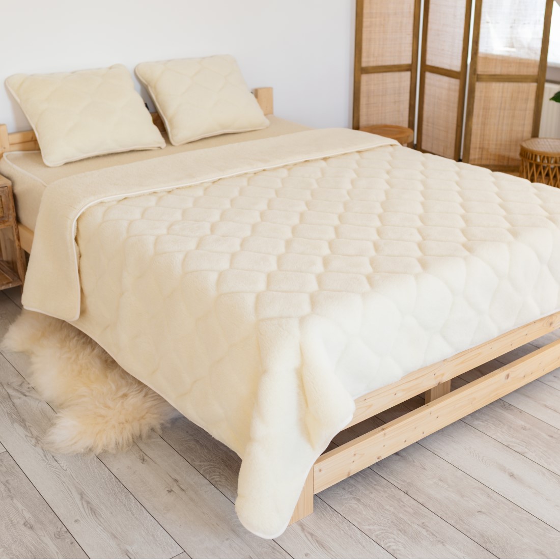 Merino & Kaschmir Flor-Bettdecke MAYA