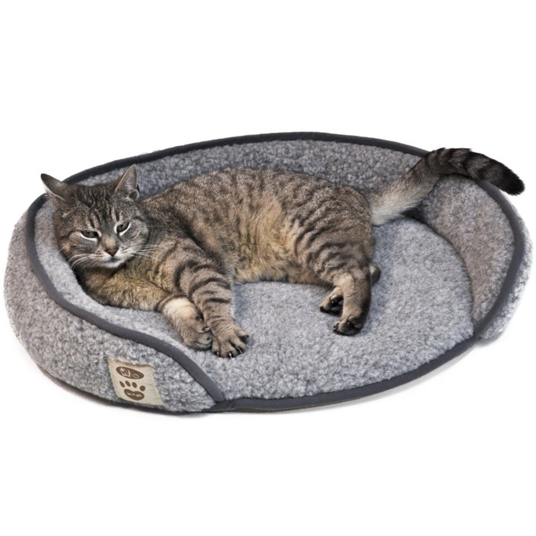 Hunde- und Katzenbett CARLO aus Merinowolle Flor