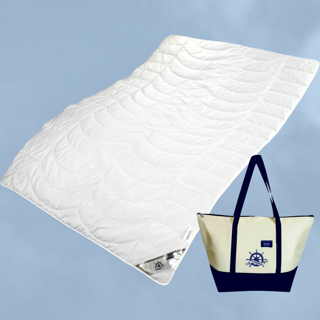 Optimales Schlafklima Leinen und Tencel Sommer Bettdecke extra leicht von Garanta