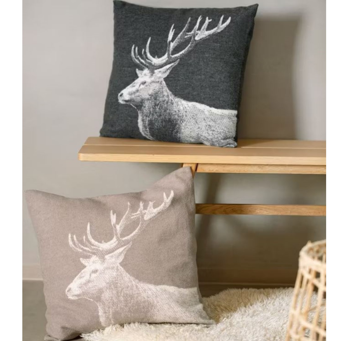 Silvretta Kissenhülle Hirsch (GRS) von David Fussenegger