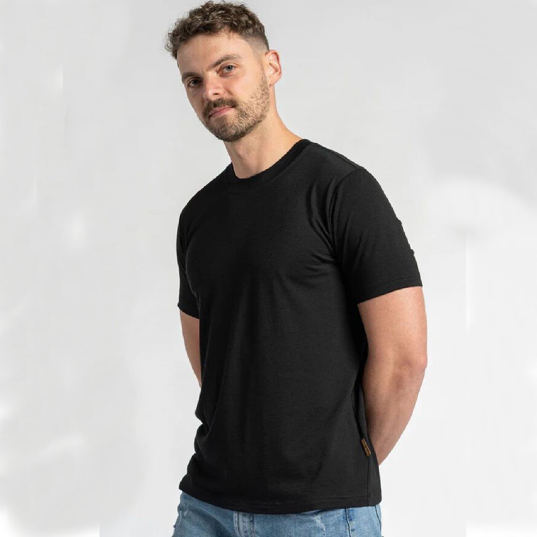 Herren Merino T‑Shirt – 100 % Merinowolle, Regular Fit