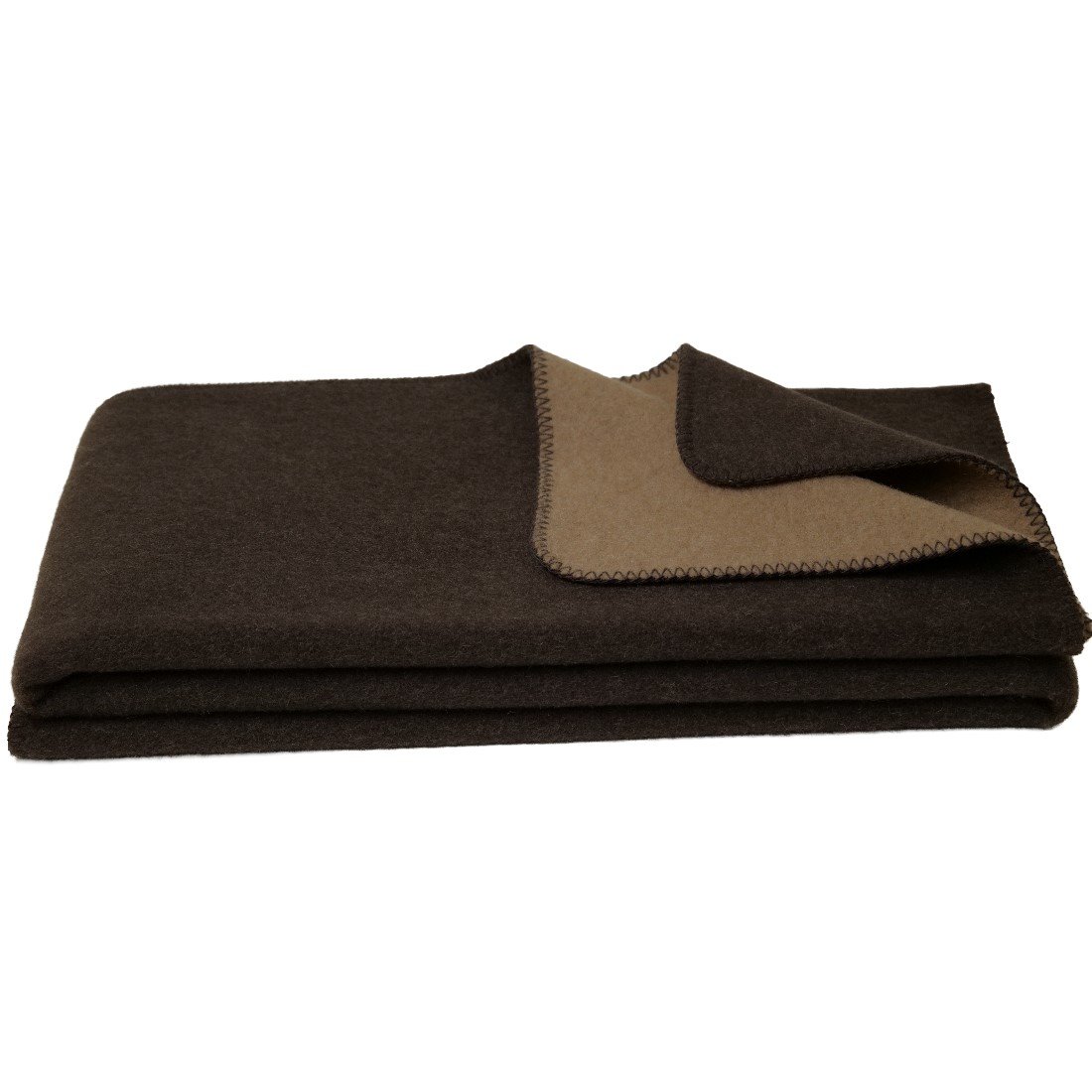 Wohndecke CHIVAY aus Yakwolle mit Kamelhaar