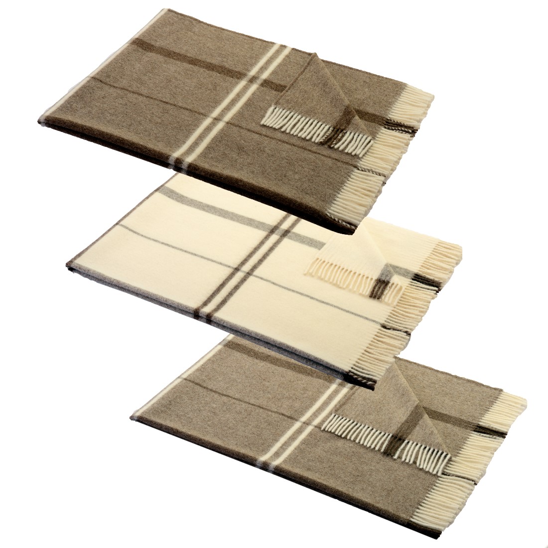 Schurwolle Plaid Isola 130x190 cm