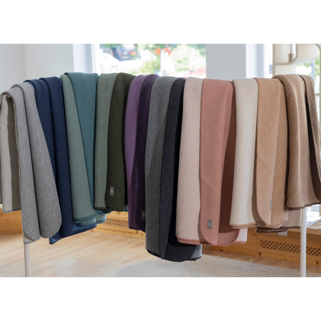 zweifarbige Walk Kinderdecke von Disana