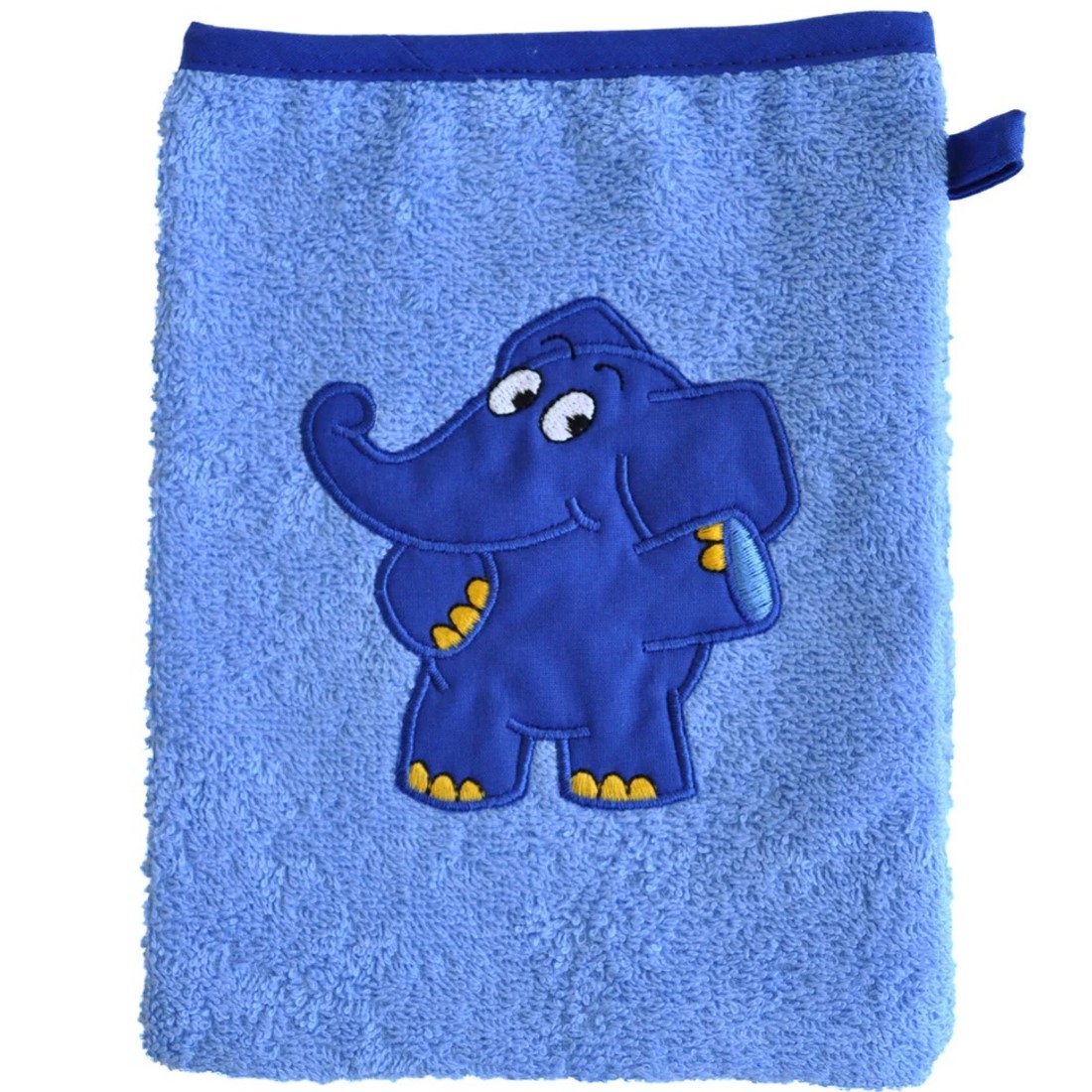 Kinder Waschhandschuh Blauer Elefant