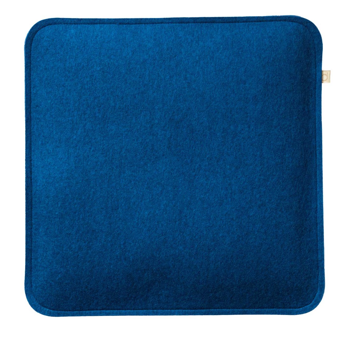 blaue gepolsterte Sitz Auflage aus Filz von Disana
