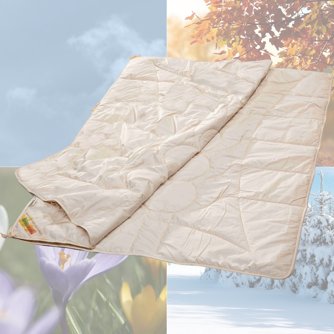 Alpaka und Seide 4 Jahreszeiten Bettdecke AWARD