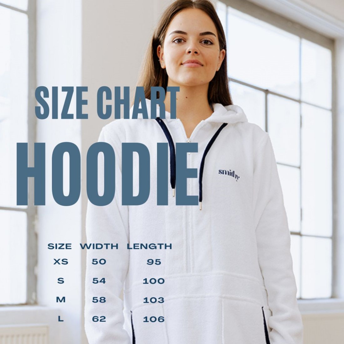 Damen Bademantel Kuschel Hoodie von Smithy – Größen