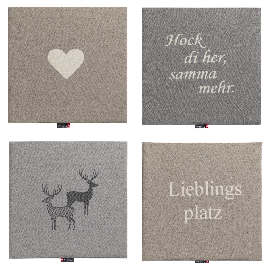 Porto Sitzkissen von David Fussenegger 4 verschiedene Motive