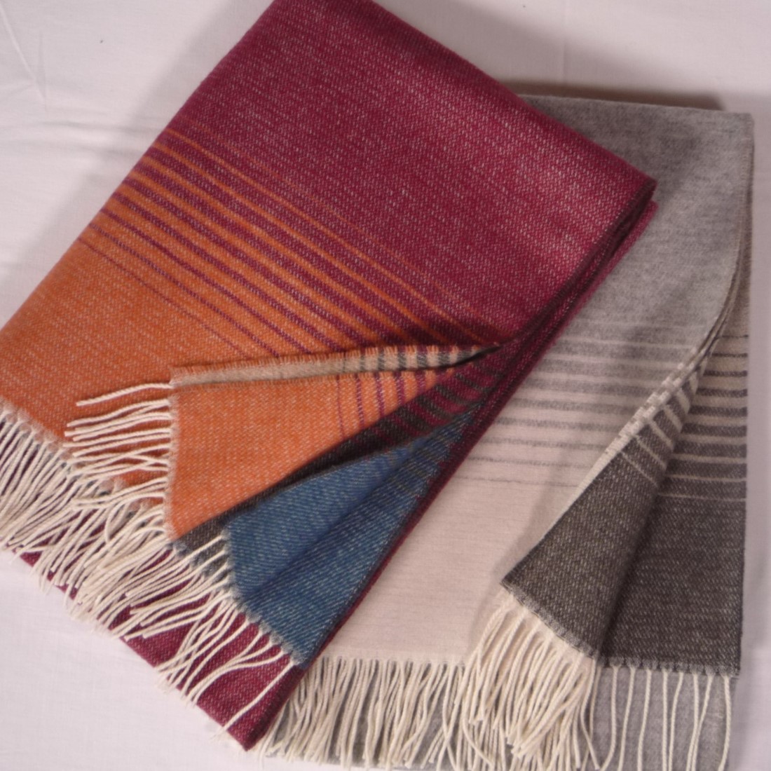 Plaid mit Lammwolle und Kaschmir Verona von Annett Moschner