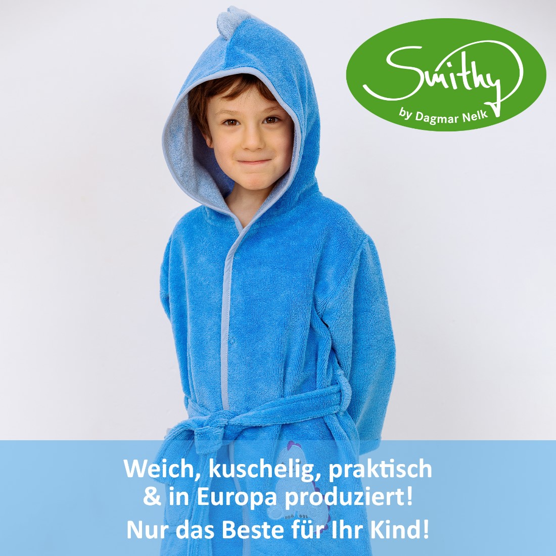 Kinder Bademantel Dino von Smithy