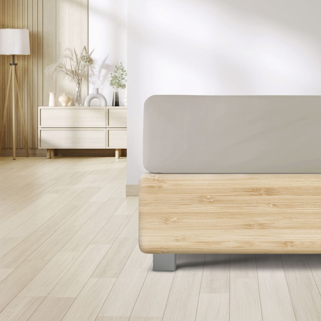 Lyocell Spannbettlaken Erba in natur – weich & atmungsaktiv