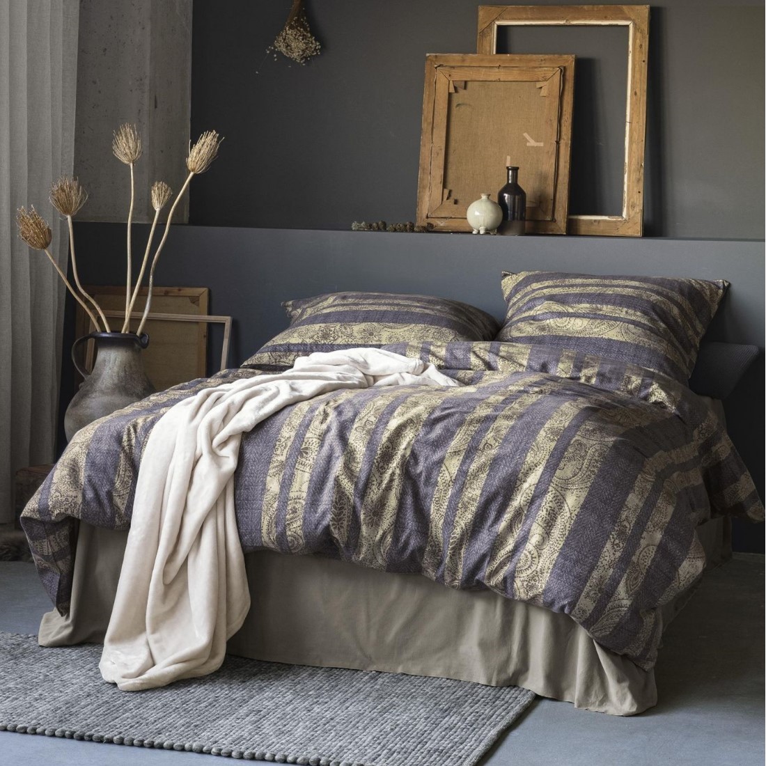 Irisette Edel Flanell Bettwäsche Set Alpaka