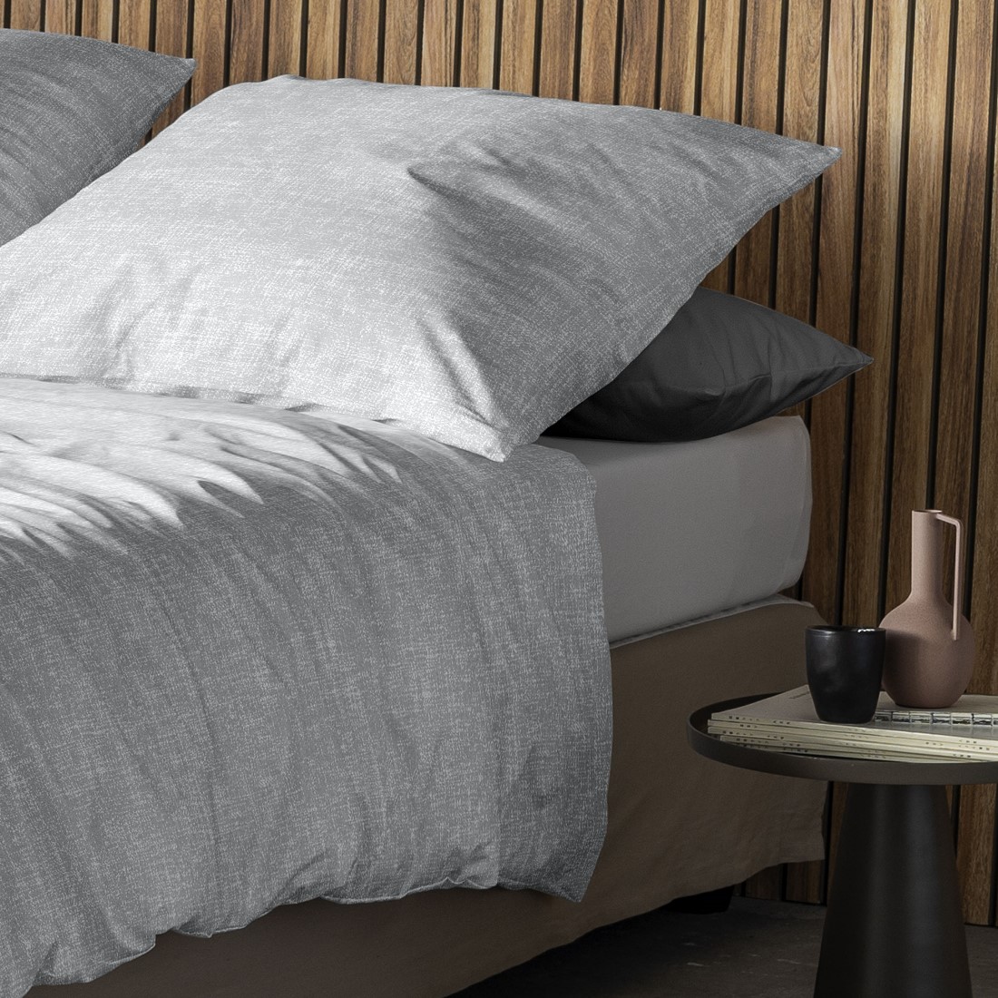 silberne Feinbiber Bettwäsche von Irisette