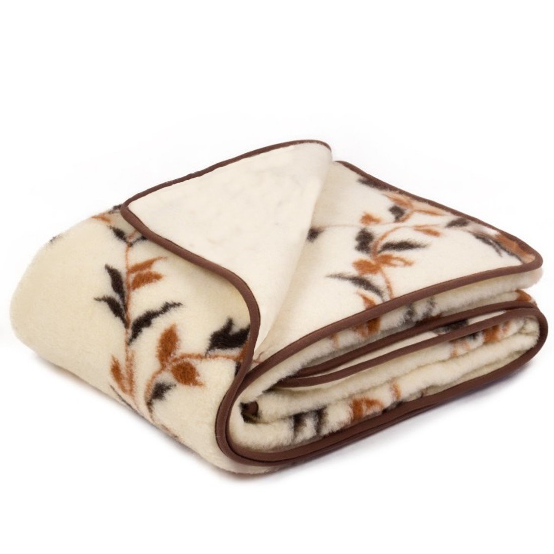 Merino-Schurwolle Flor-Bettdecke BLUME