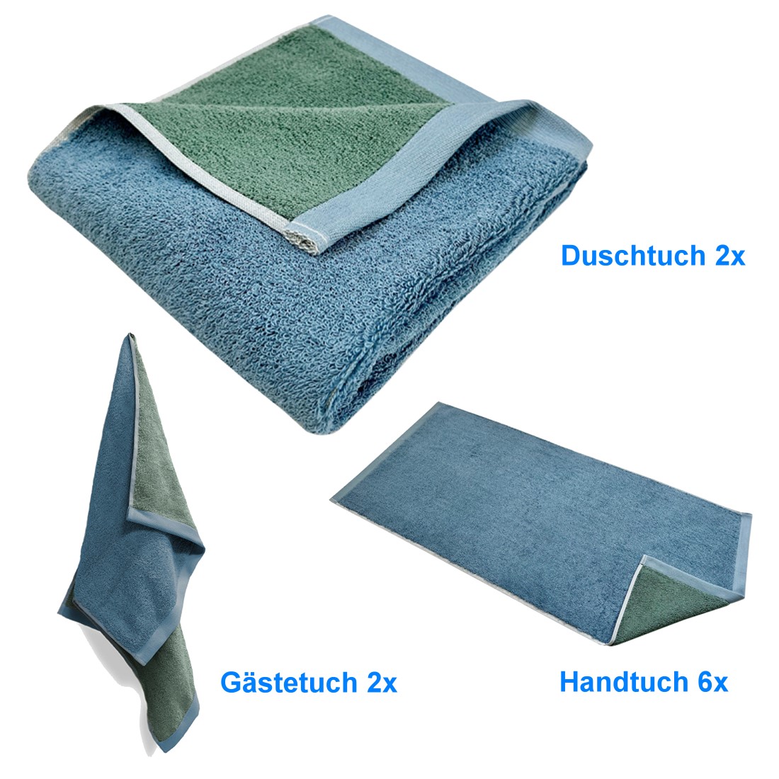 Framsohn Bio Baumwolle Double Face Frottier Set