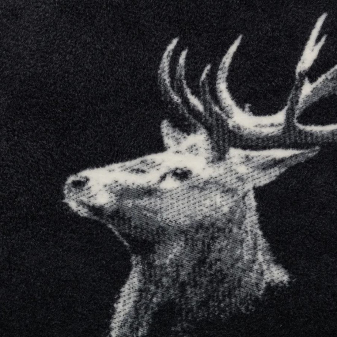 Savona Wohndecke Hirschkopf GRS Farbe anthrazit von David Fussenegger besonders flauschigen Decke ein wahrer Klassiker