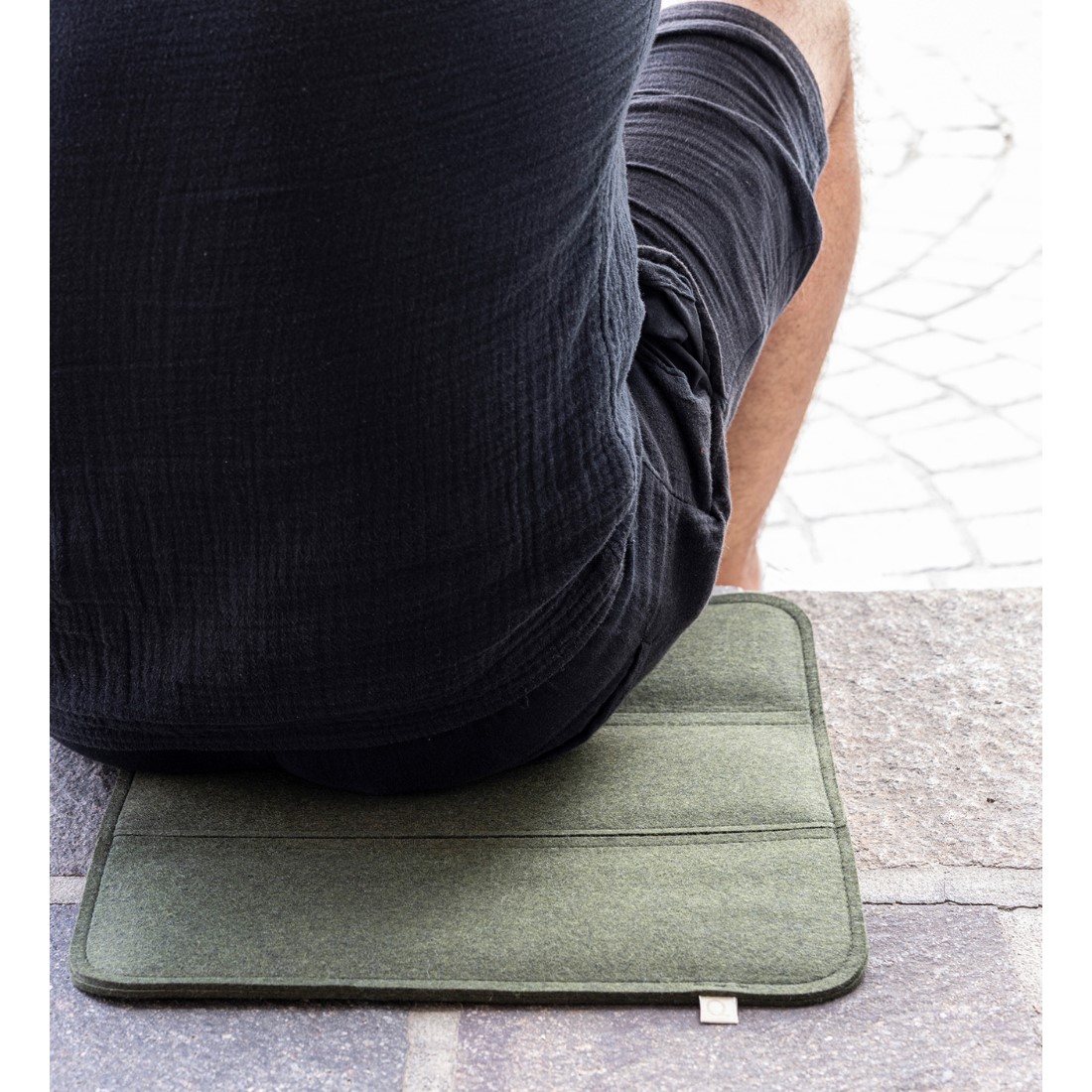 faltbare Sitzauflage aus Filz von Disana