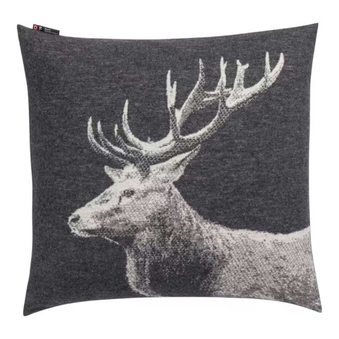 David Fussenegger Silvretta Kissenhülle Hirsch (GRS) Farbe anthrazit