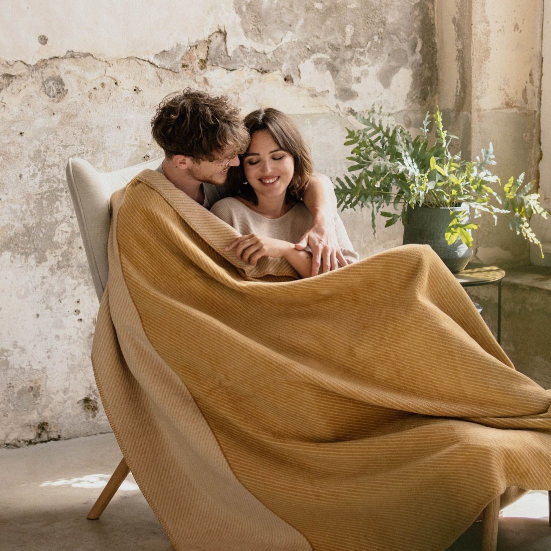 RESTPOSTEN Jacquard Decke Austin von Ibena