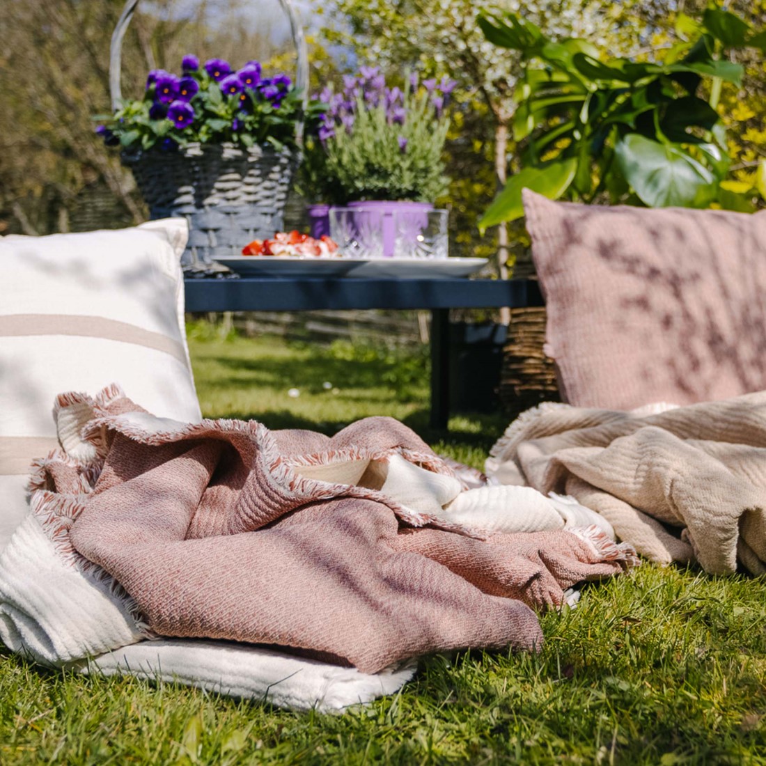 Baumwoll Plaid Thyme GOTS von Elvang