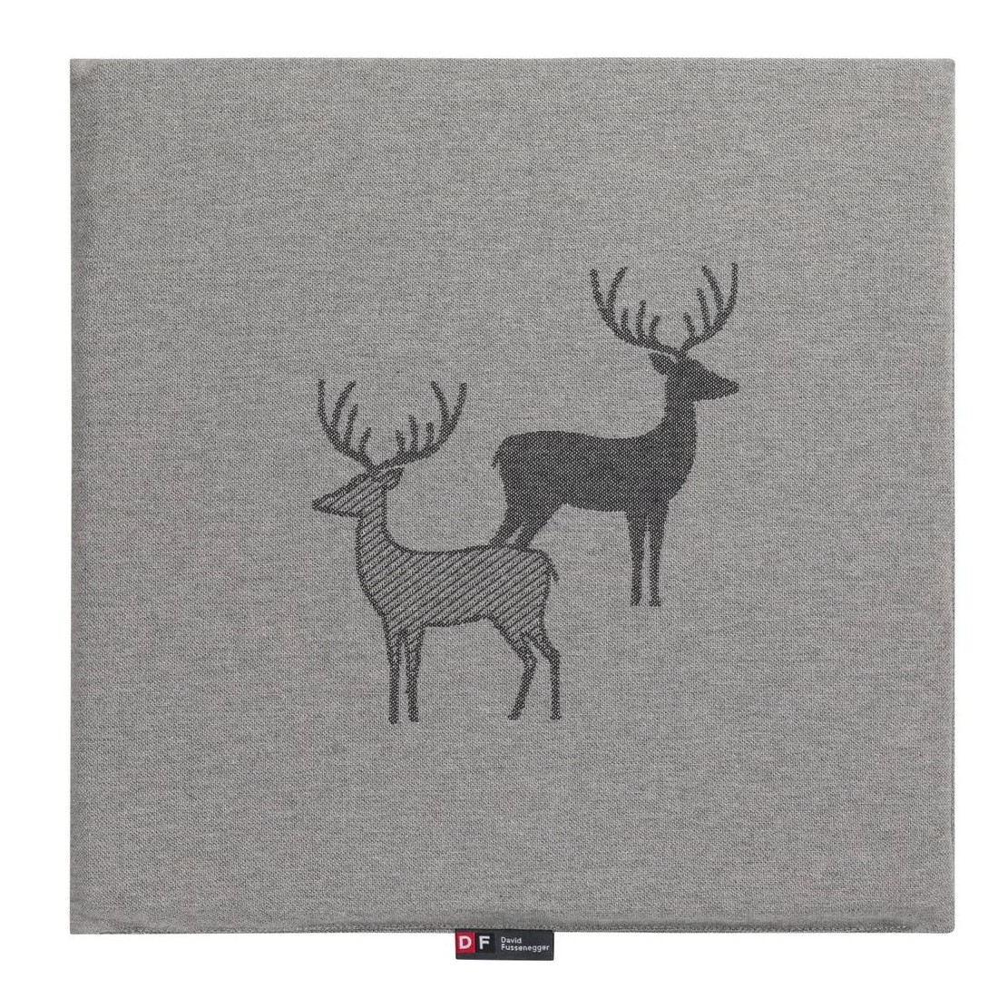 Porto Sitzkissen Hirschrudel Farbe graphitgrau von David Fussenegger