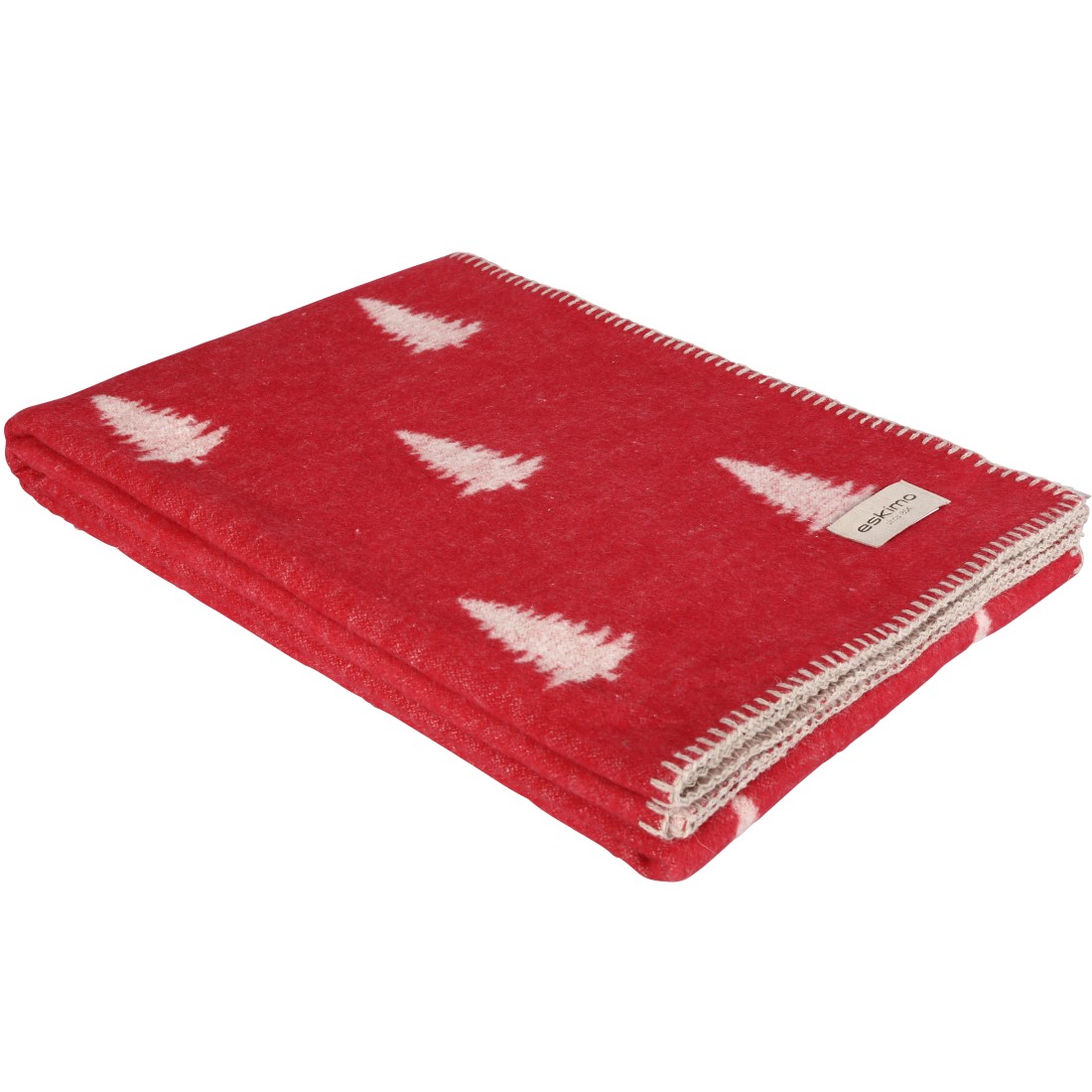 PINA Wohndecke von Eskimo – weich, pflegeleicht in rot