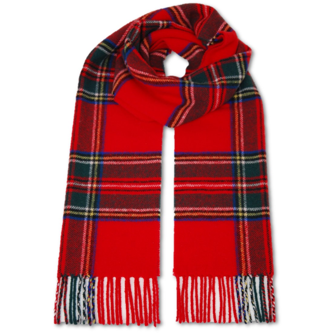 Lammwolle Schal Dublin mit Fransen