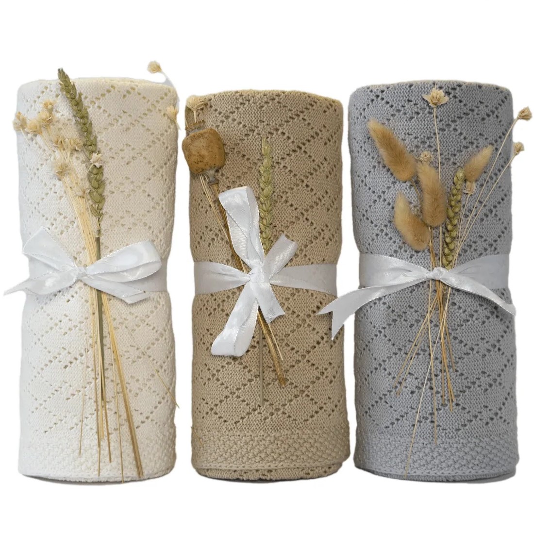 Baby Baumwoll Strickdecke