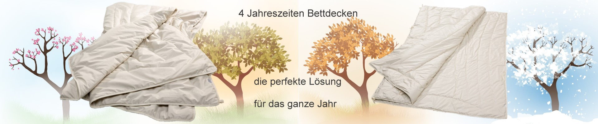 Kamelhaar 4 Jahreszeiten Bettdecken für ein ausgeglichenes Schlafklima