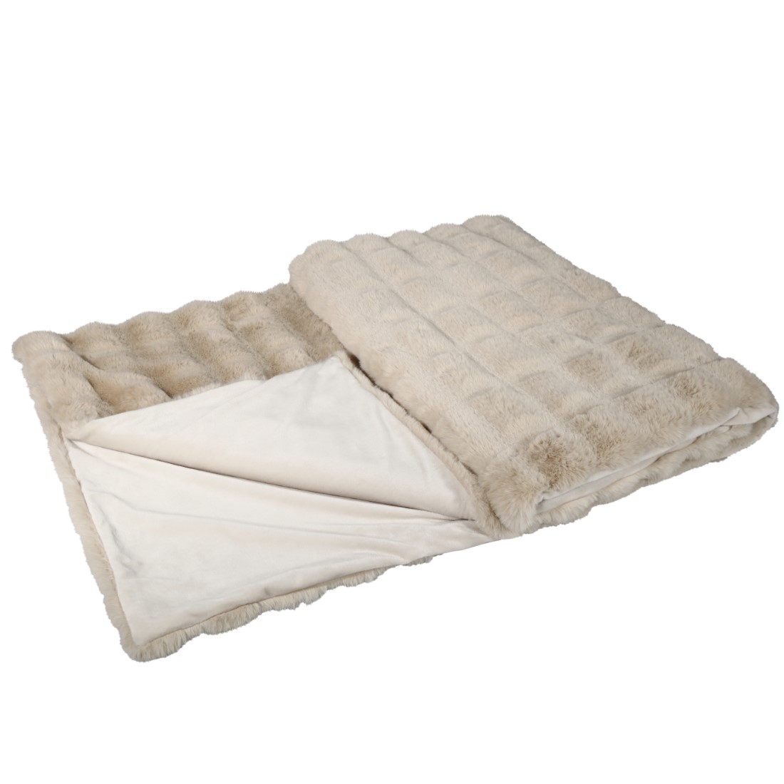 Eskimo Webpelz Decke CLOUD nougat